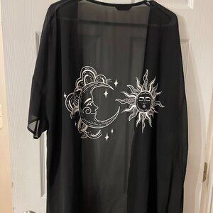 Shein Celestial Mesh Kimono 3xl